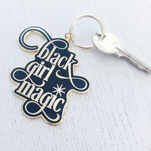 Black Girl Magic :: Enamel Keychain