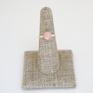 Gemstone Stacking Rings - Opal, Chrysoprase, Lapis, Malachite or Moonstone