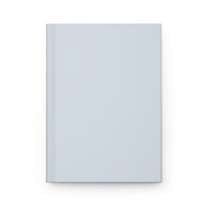 Lifestyle Details - Powder Blue Hardcover Journal - Front View