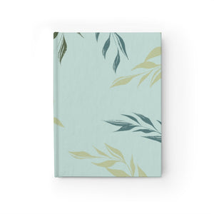 Meraki Paper - Aegean Windy Leaves Ruled Line Hardcover Journal - Front View