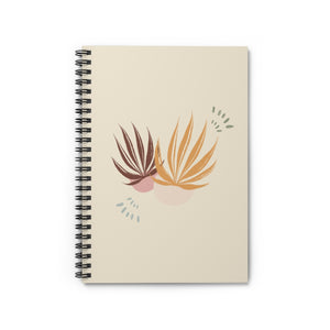 Meraki Paper - Autumn Palms Spiral Notebook - Front View