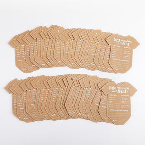 Meraki Paper - Baby Shower Advice Card - Set of 50