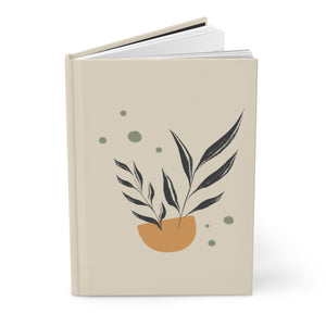 Meraki Paper - Black Branches in Bowl in Ecru Hardcover Journal - Standing Up