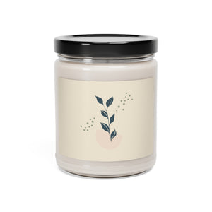 Meraki Paper - Blue Leaves Scented Soy Wax Candle - Closed