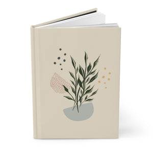 Meraki Paper - Branches in Bowl in Ecru Hardcover Journal - Standing Up