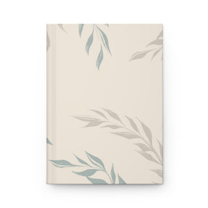 Meraki Paper - Ecru Windy Leaves Hardcover Journal - Front View