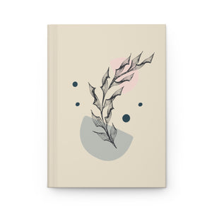 Meraki Paper - Half Moon Branch in Ecru Hardcover Journal - Front View
