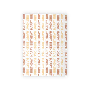 Meraki Paper - Happy Birthday Wrapping Paper Roll - Orange - 28x39