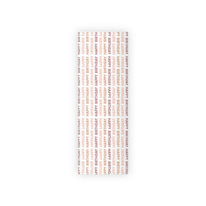 Meraki Paper - Happy Birthday Wrapping Paper Roll - Red & Pink - 28x79
