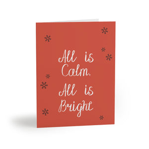 Meraki Paper - Holiday Greeting Cards - All is Bright - Front View