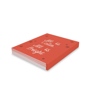 Meraki Paper - Holiday Greeting Cards - All is Bright - Pack of 24