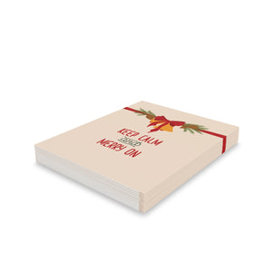 Meraki Paper - Holiday Greeting Cards - Christmas Bells - Pack of 24