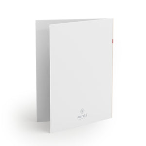Meraki Paper - Holiday Greeting Cards - Christmas Bow - Back View