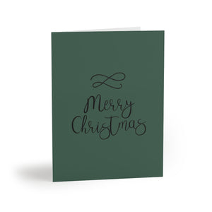Meraki Paper - Holiday Greeting Cards - Cursive Merry Christmas - Front View