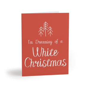 Meraki Paper - Holiday Greeting Cards - Dreaming of a White Christmas - Front View