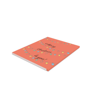 Meraki Paper - Holiday Greeting Cards - Merry Christmas Lights - Pack of 8