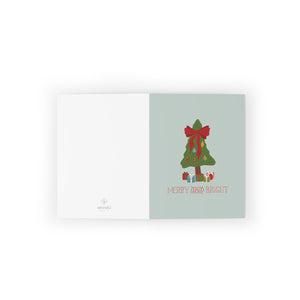Meraki Paper - Holiday Greeting Cards - Merry & Bright - Flat View