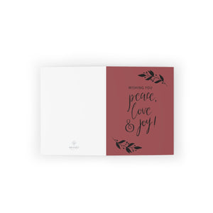 Meraki Paper - Holiday Greeting Cards - Peace, Love & Joy - Flat View