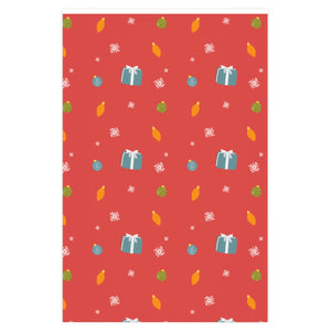Meraki Paper - Holiday Wrapping Paper - Presents & Snowflakes - 24x36
