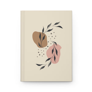 Meraki Paper - Infinity Leaves in Ecru Hardcover Journal - Front View
