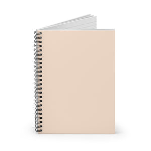 Meraki Paper - Light Salmon Spiral Notebook - Standing Up