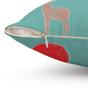 Meraki Paper - Polyester Square Holiday Pillowcase - Holiday Ensemble - Zipper