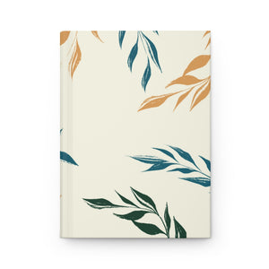 Meraki Paper - Sunshine Windy Leaves Hardcover Journal - Front View