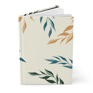 Meraki Paper - Sunshine Windy Leaves Hardcover Journal - Standing Up