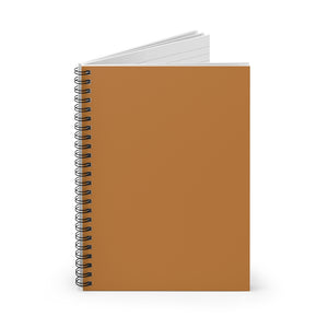 Meraki Paper - Terracotta Spiral Notebook - Standing Up
