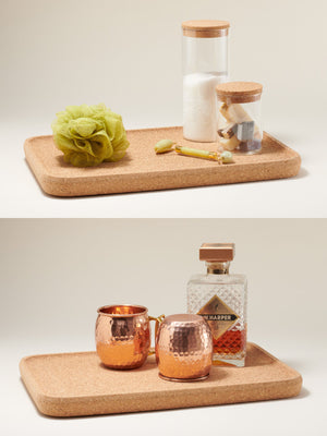 Modern Home Cork Tray (Rectangular)