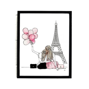 Paris Eiffel Tower Best Friend Art Print