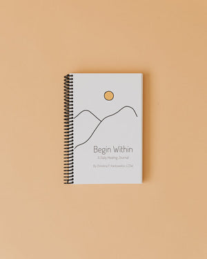 Begin Within Eco-Friendly Wellness Journal - WHITE