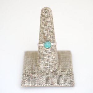 Gemstone Stacking Rings - Opal, Chrysoprase, Lapis, Malachite or Moonstone