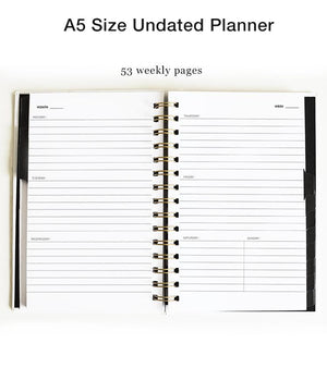 Weekly/Monthly Undated Planner - Lingerie | Meraki Paper
