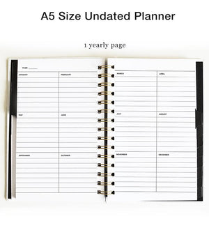 Weekly/Monthly Undated Planner - Lingerie | Meraki Paper