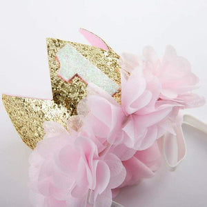 Gold Glitter 1st Birthday Décor Kit