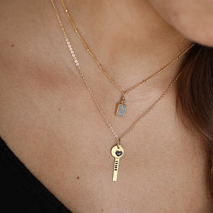 "Je t'aime," French for "I Love You" Necklace