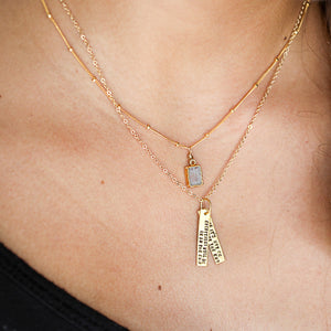 "Everything will be okay in the end. If it's not okay it's not the end." - John Lennon Quote Necklace