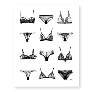 Lingerie Art Print