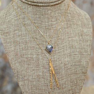 "The sky is filled with stars, invisible by day.” – Henry Wadsworth Longfellow Quote Necklace