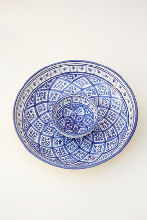 Hand-Painted Tunisian Serving Bowl