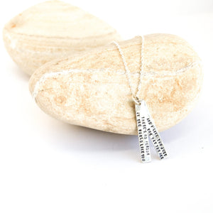 "There is no person in the world like you and I like you just the way you are" - Mister Rogers Quote Necklace