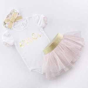 My First Birthday 3 Piece Tutu Outfit