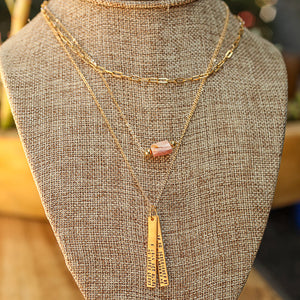 "I will not allow my life's light to be determined by the darkness around me" - Sojourner Truth Quote Necklace