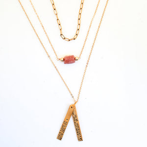 "I will not allow my life's light to be determined by the darkness around me" - Sojourner Truth Quote Necklace