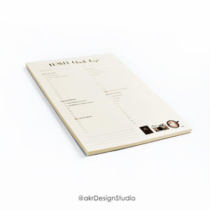 Travel Checklist Notepad
