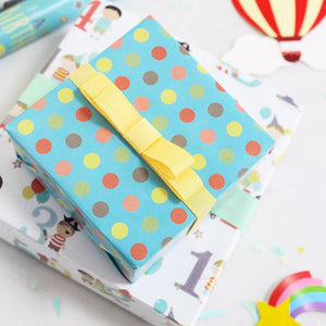 Birthday Boy Confetti Wrapping Paper - 4 Roll Pack