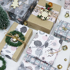 "Modern Ornaments" Wrapping Paper Sheets