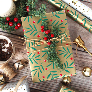 Mistletoe Wrapping Paper Sheets