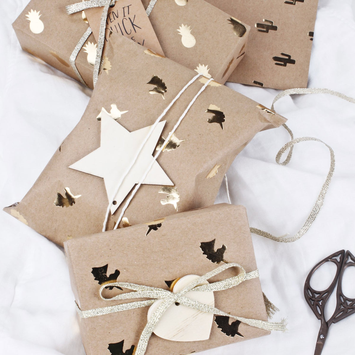 &quot;Unicorn/Pineapple/Cactus&quot; Wrapping Paper